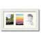 ArtToFrames Collage Photo Picture Frame with 3 - 3.5x5 inch Openings, Framed in White with Over 62 Mat Color Options and Regular Glass (CSM-3966-29)